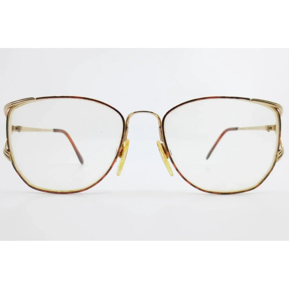 Marcolin Demi Wine GEP Gold Flexon Eyeglass Frames 55-17-130 Vintage Butterfly